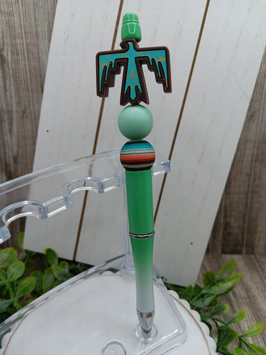 Western Themed Beaded Ink Pen