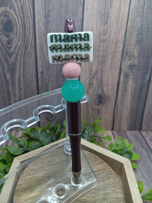 Mama Beaded Ink Pen