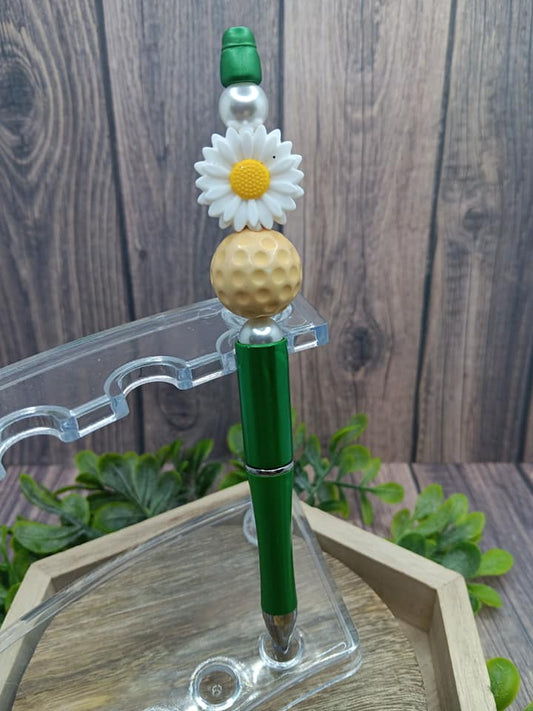 Daisy Beaded Ink Pen