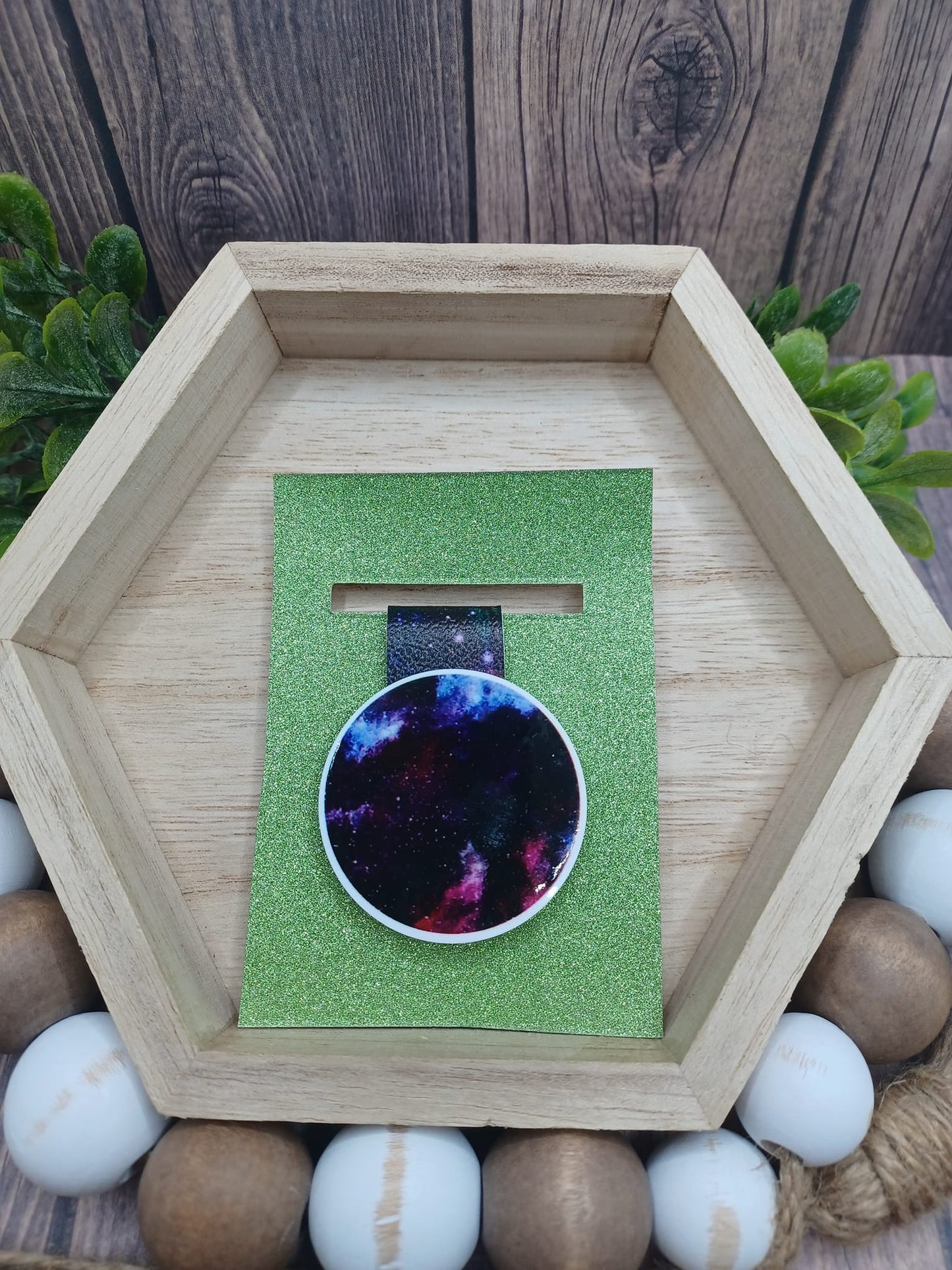 Galaxy Themed Magnetic Bookmark