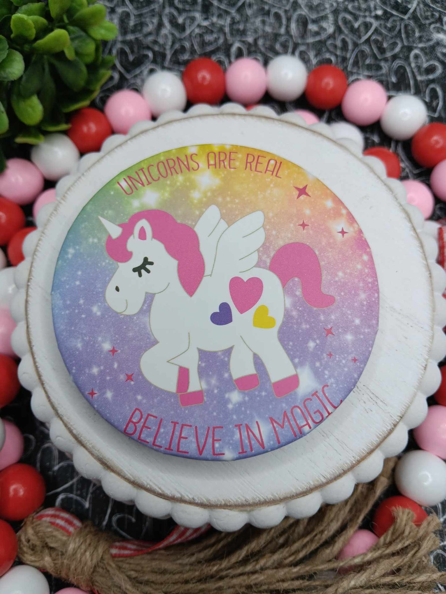 Sleeping Unicorn Double Sided Cosmetic Mirror