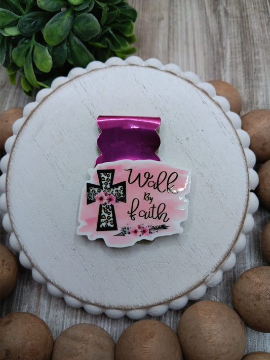Walk by Faith Inspirational Magnetic Bookmark