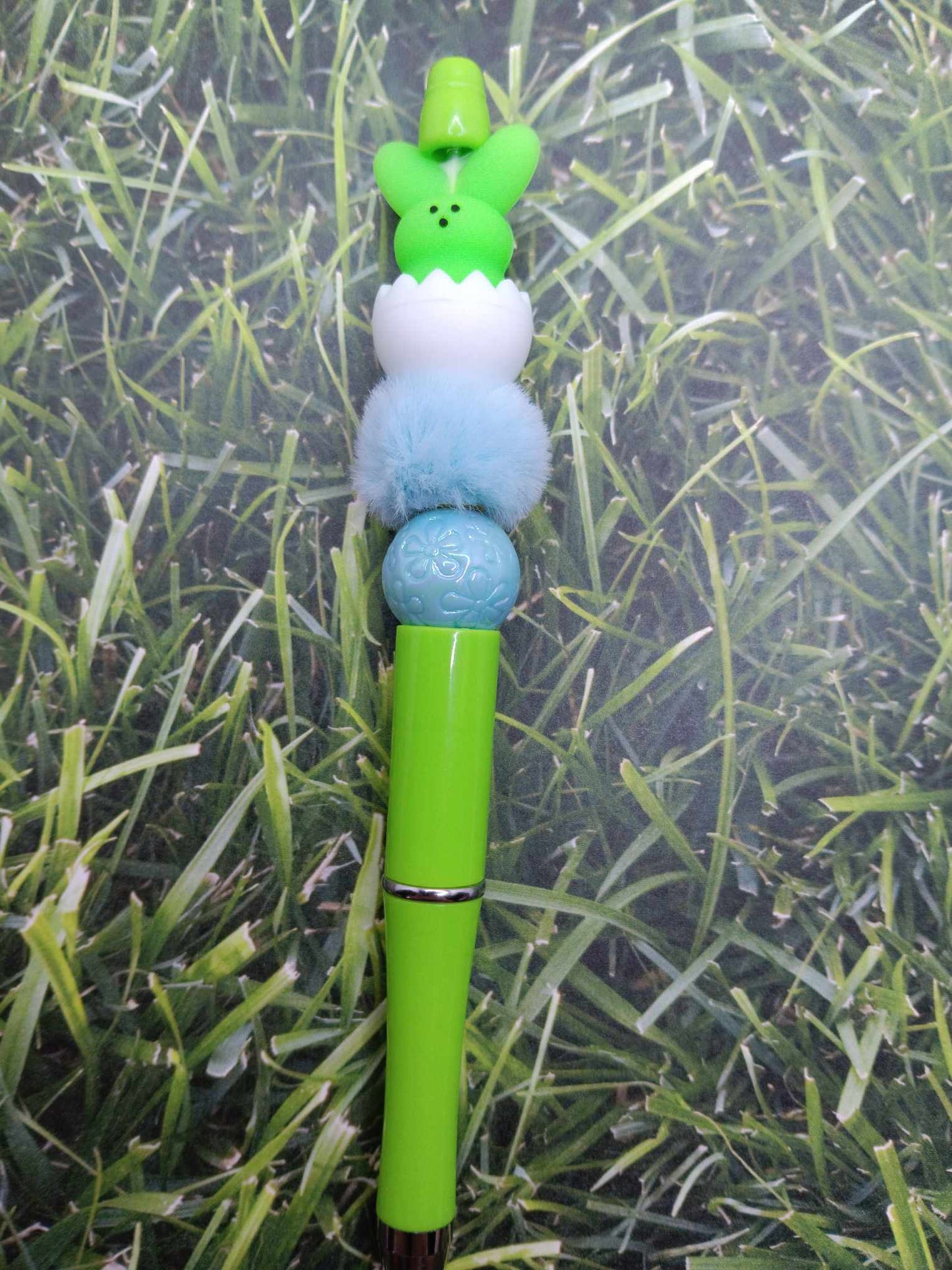Green Easter Peep Pen