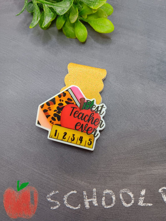 Best Teacher Ever Magnetic Bookmark