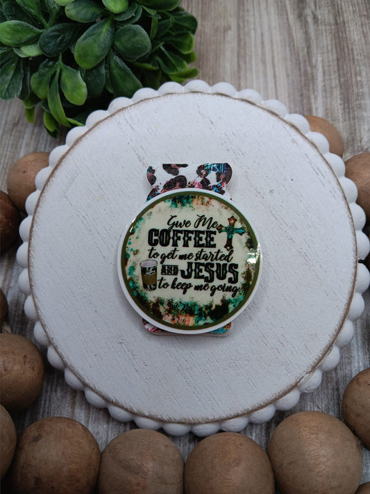 Give me Coffee to Get me Started and Jesus to keep me Going Magnetic Bookmark