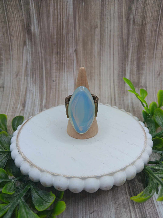 Brass Ring w/ Opal Stone