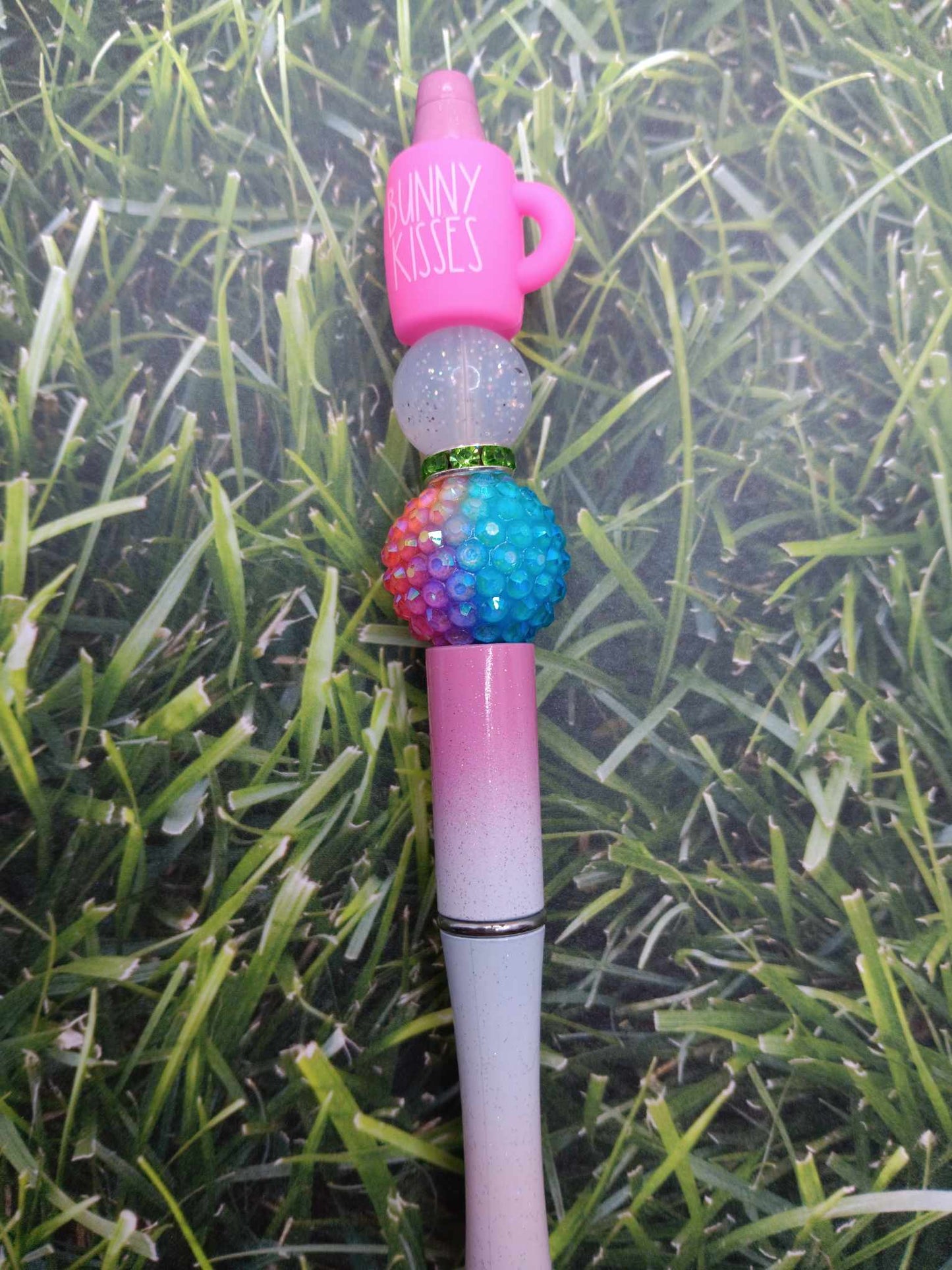 Bunny Kisses Beaded Ink Pen