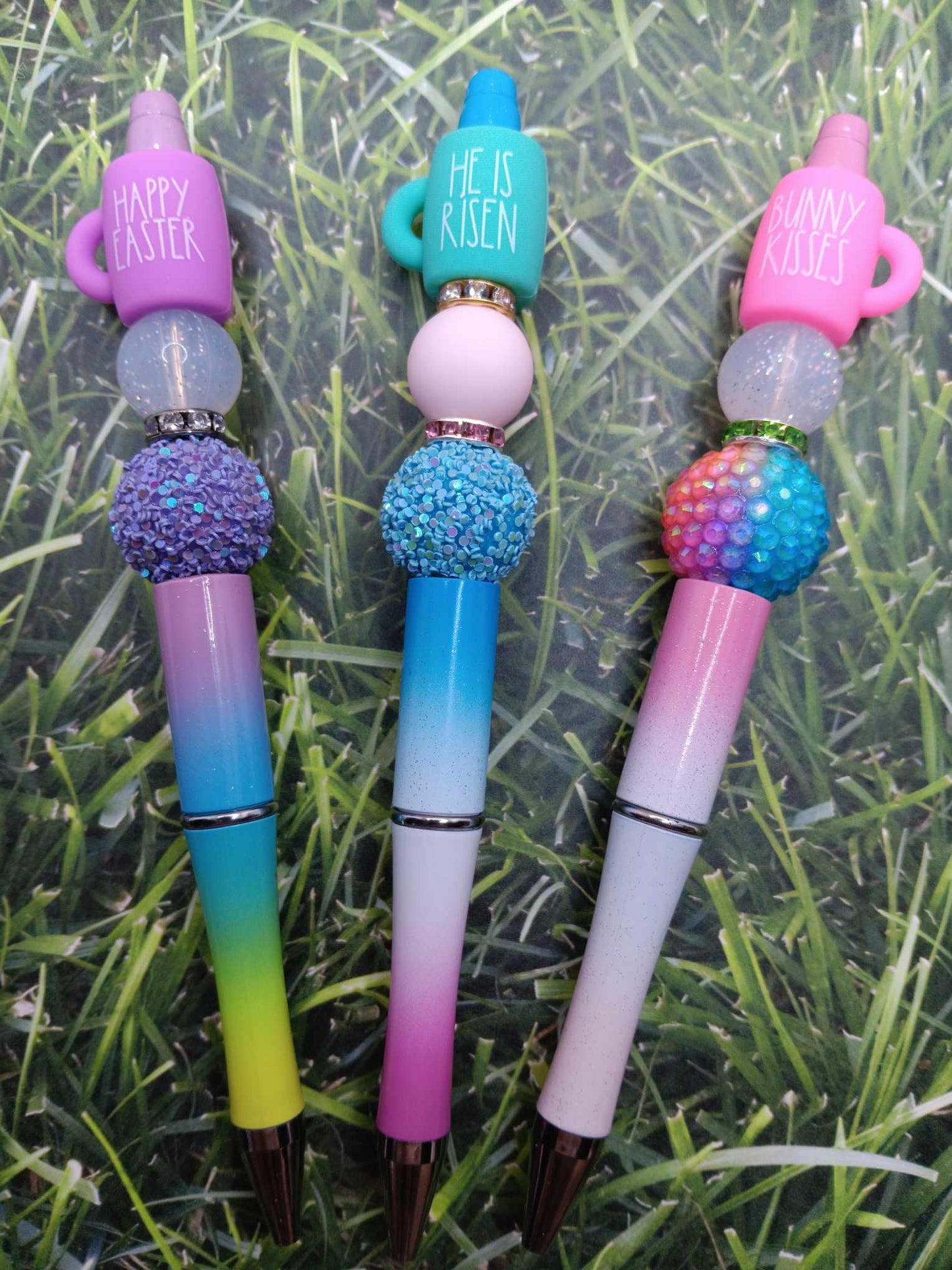 Happy Easter Beaded Ink Pen