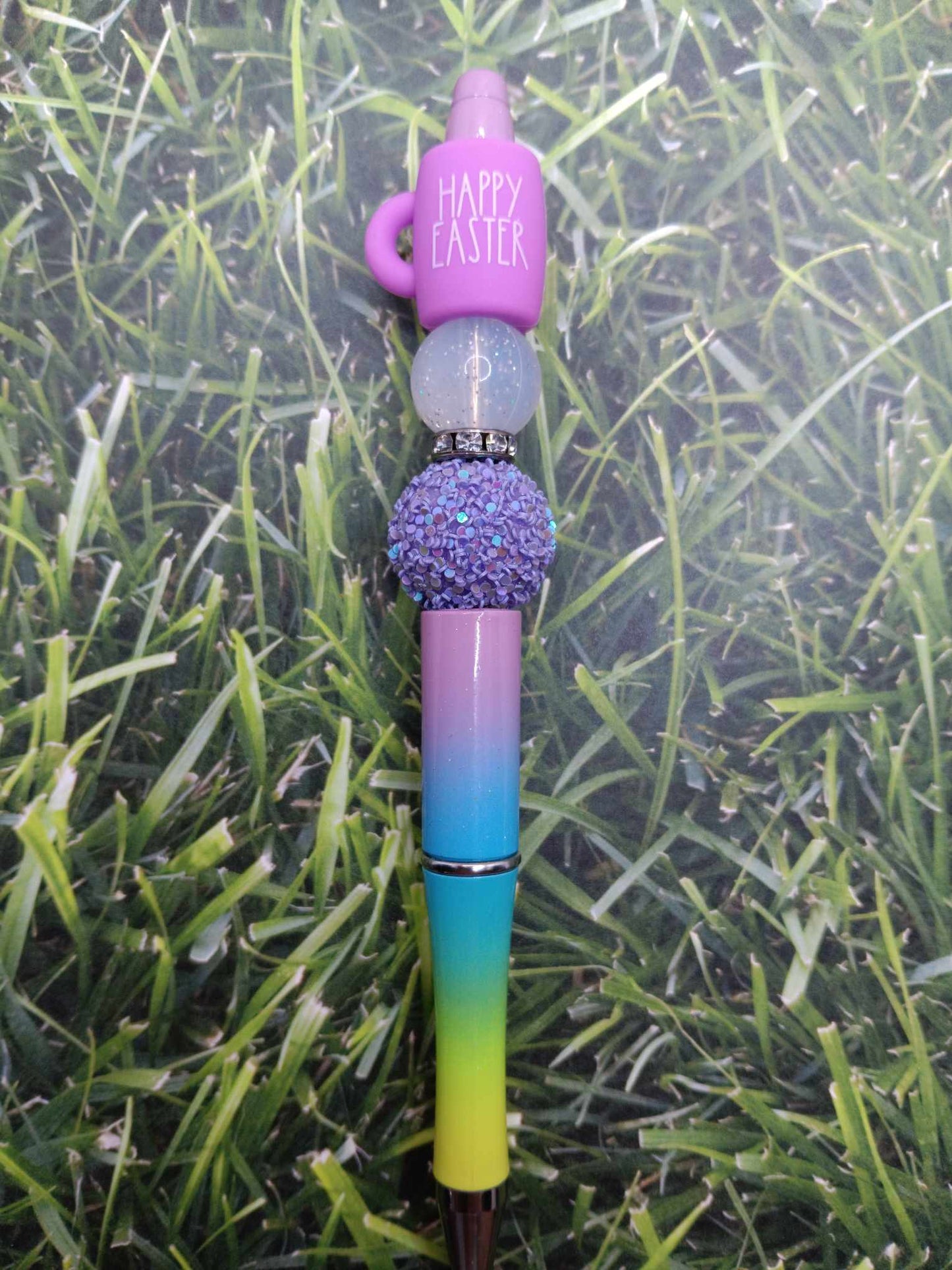 Happy Easter Beaded Ink Pen