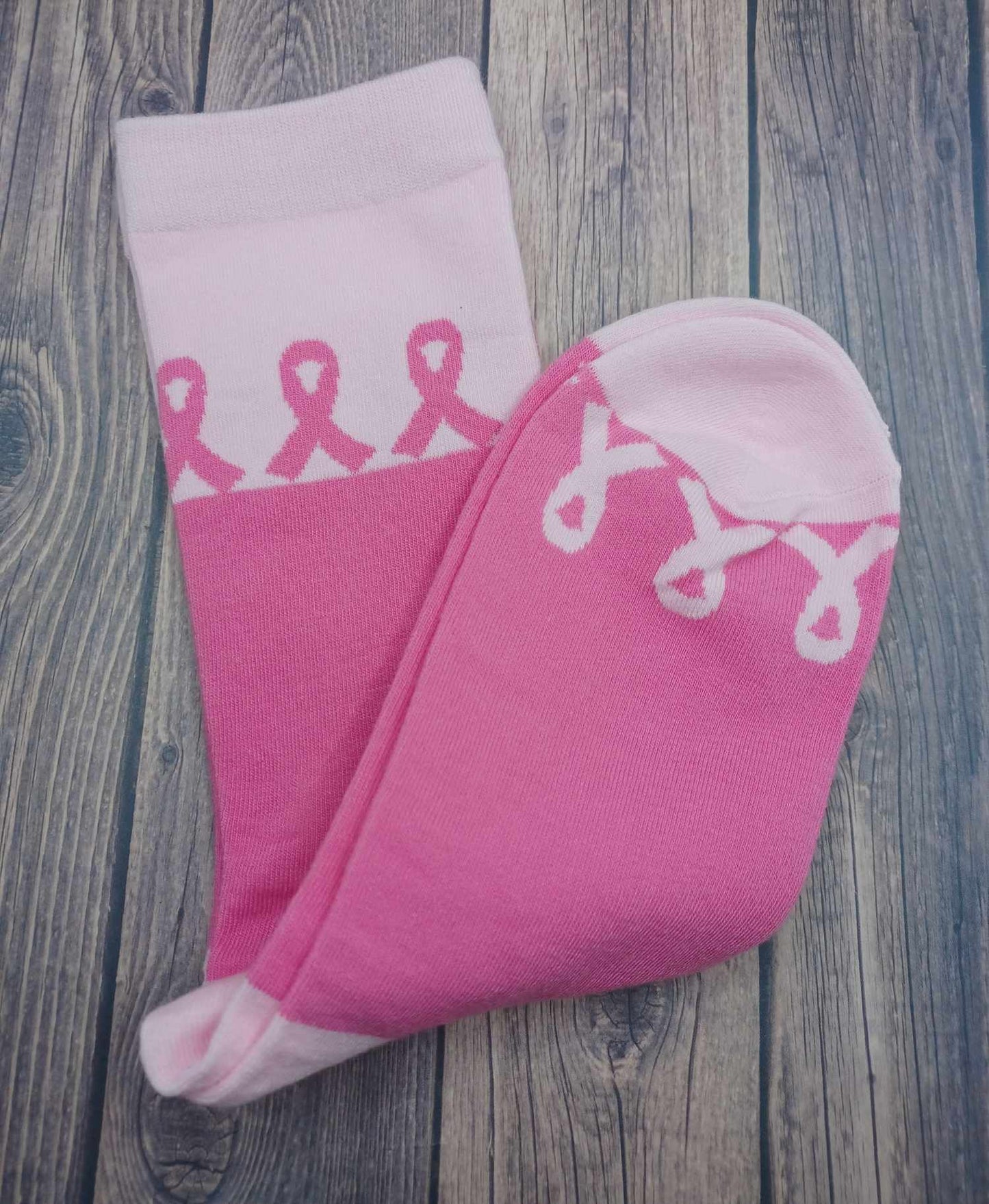 Breast Cancer Awareness Socks - Hot Pink & Soft Pink