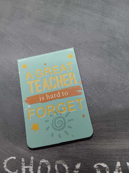 A Great Teacher is hard to Forget Magnetic Bookmark