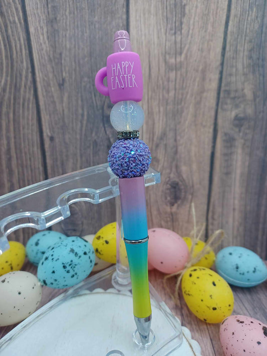 Happy Easter Beaded Ink Pen