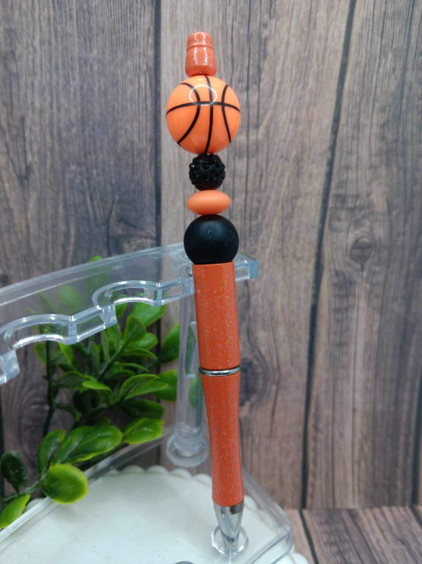 Basketball Beaded Ink Pen