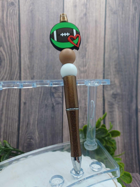 Football Beaded Ink Pen