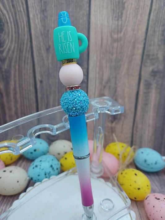 He is Risen Beaded Ink Pen