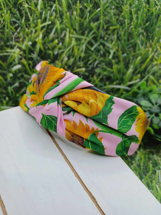 Sunflower Headband - Pink