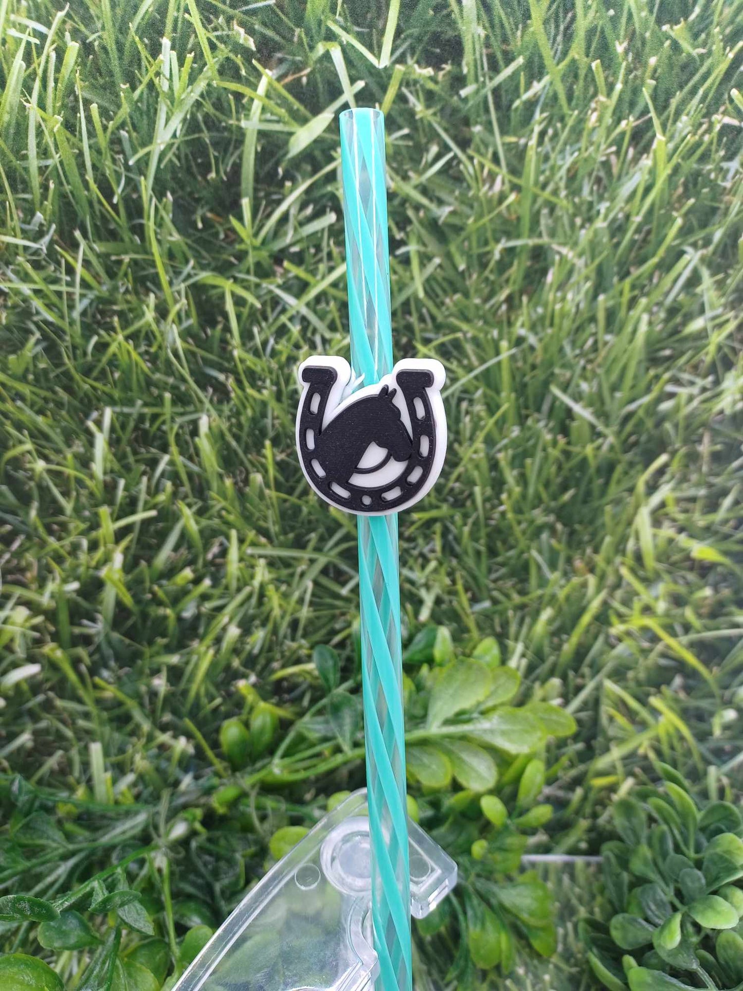 Horseshoe Straw Charm