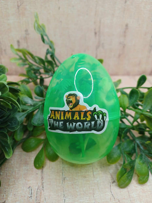 Green Dinosaur Egg w/ Dinosaurs