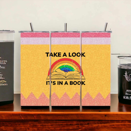 PREORDER - Take a Look Rainbow Themed Tumbler - 20 oz
