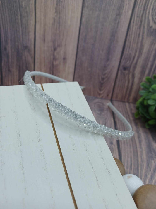 Clear Beaded Headband