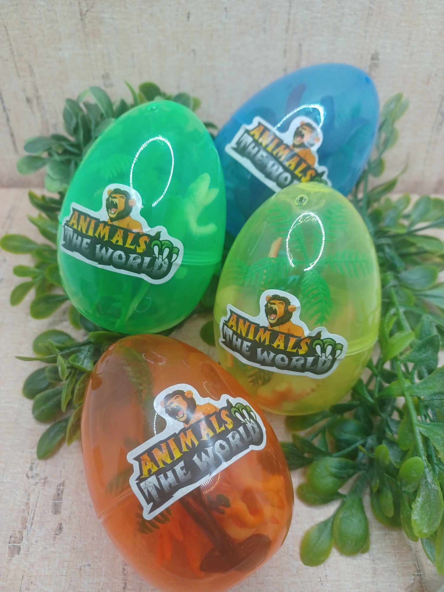 Yellow Dinosaur Egg w/ Dinosaurs