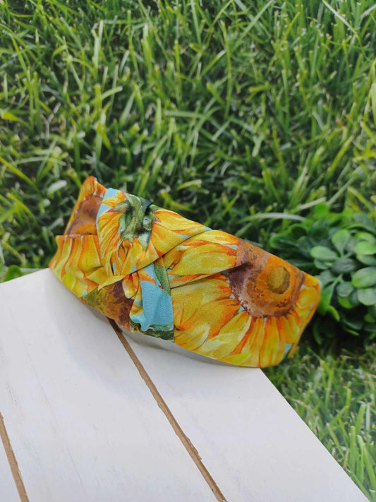 Sunflower Headband - Blue