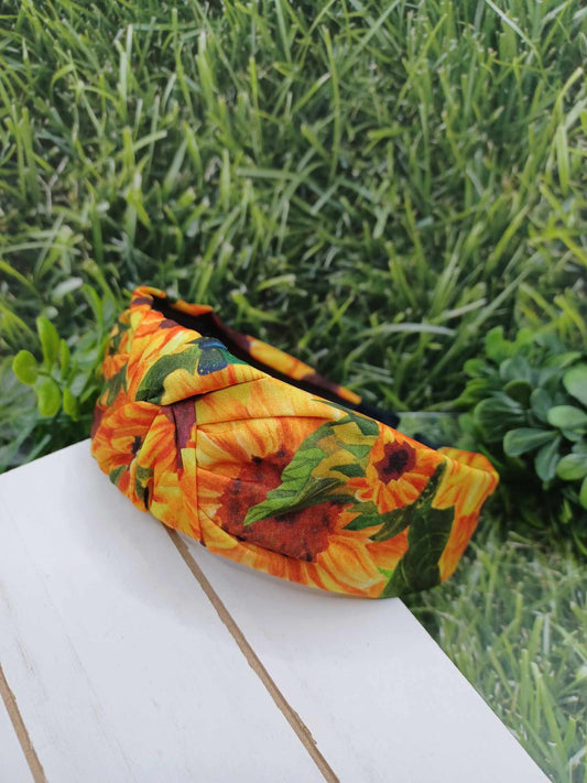 Sunflower Headband - Black