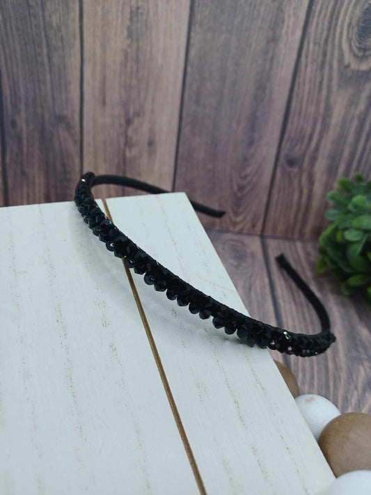 Black Rhinestone Headband