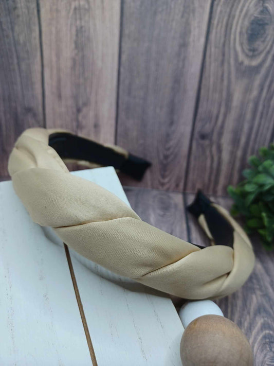 Cream Braided Style Headband