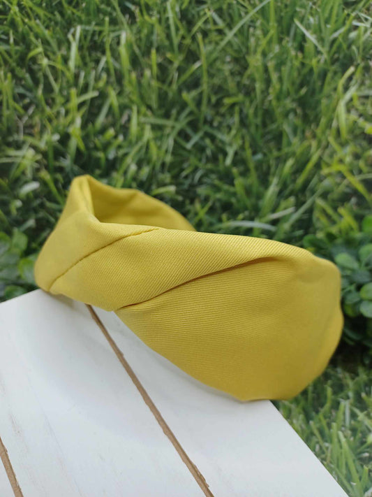 Yellow Gathered Headband