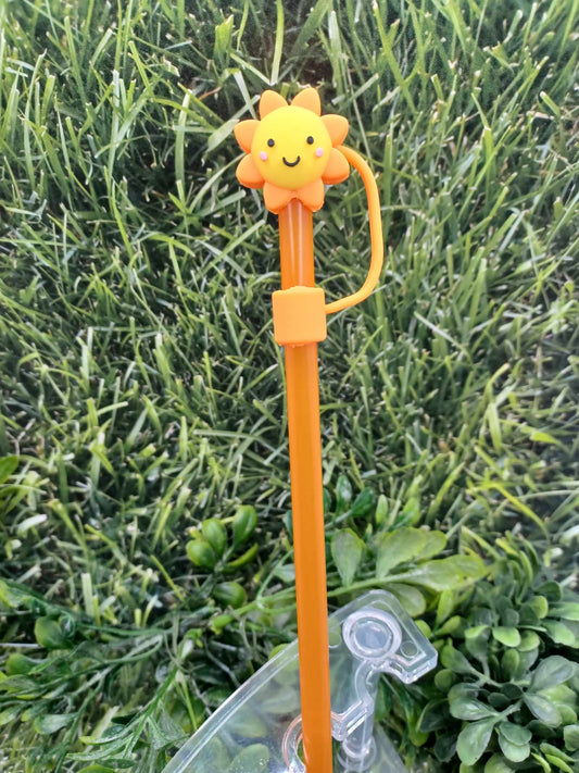 Sun Straw Topper w/ Orange Straw