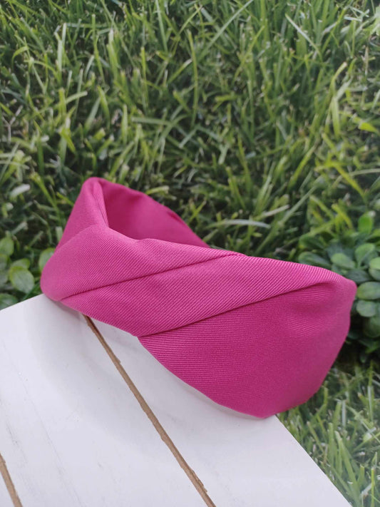 Hot Pink Gathered Headband