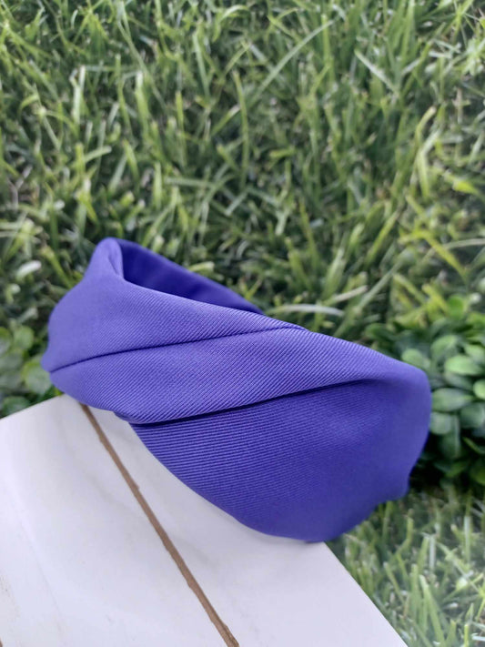 Purple Gathered Headband
