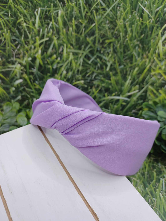 Purple Gathered Headband