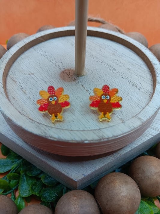 Thanksgiving Turkey Earrings