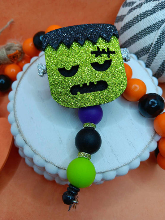 Frankenstein Beaded Badge Reel