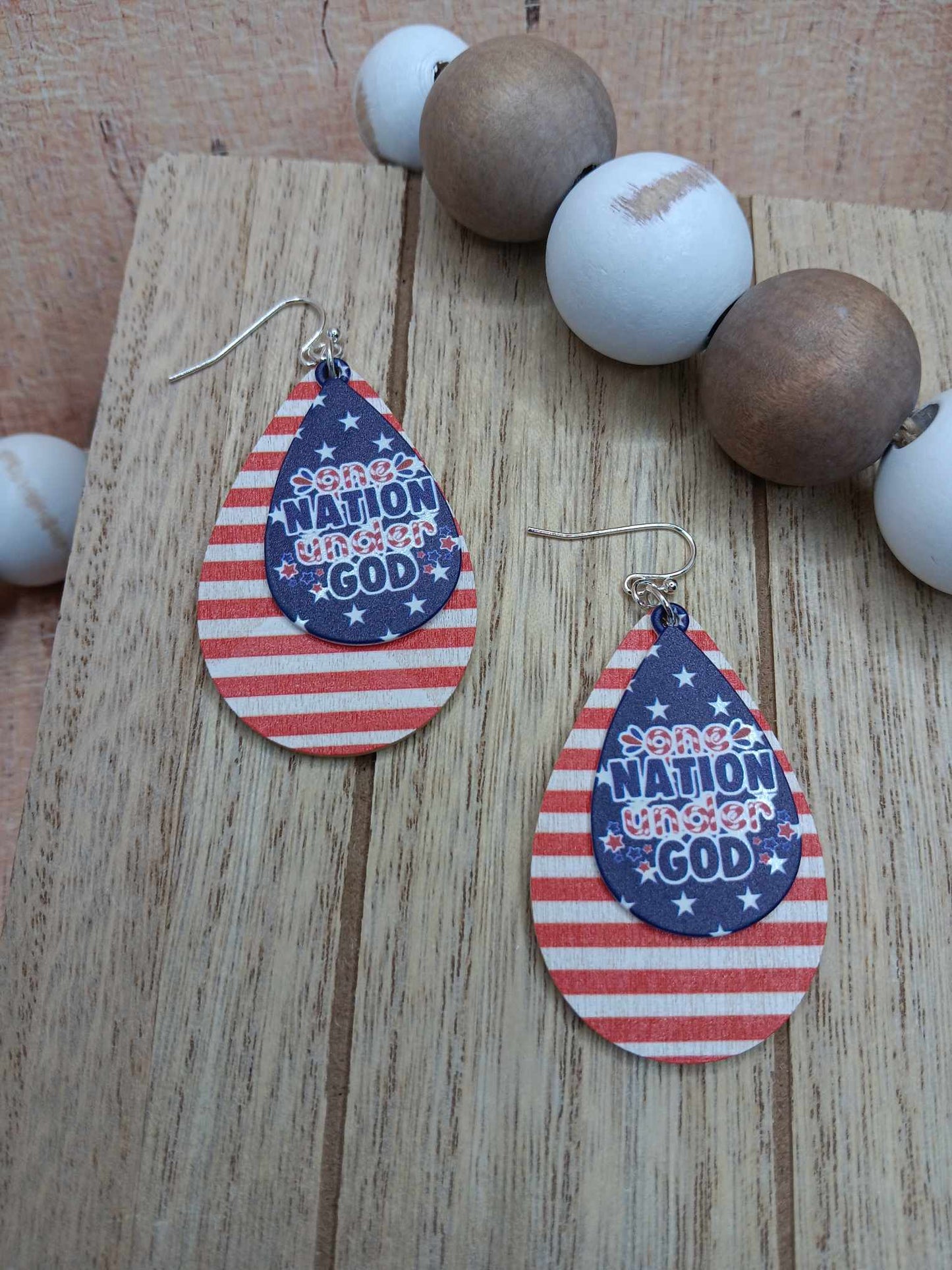 One Nation Under God Earrings