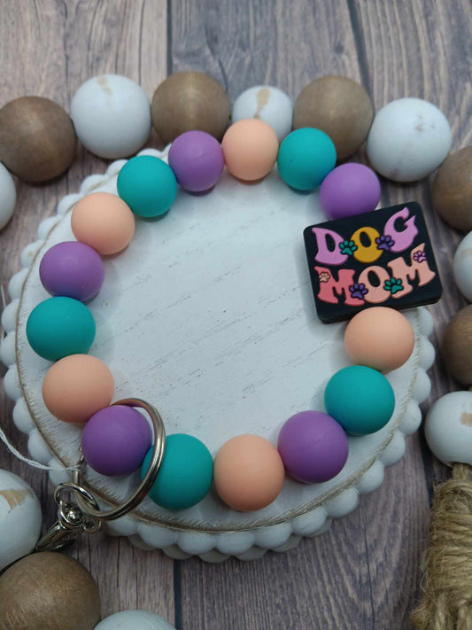 Dog Mom Beaded Wristlet