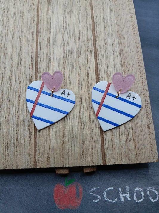 Notebook Themed Earrings
