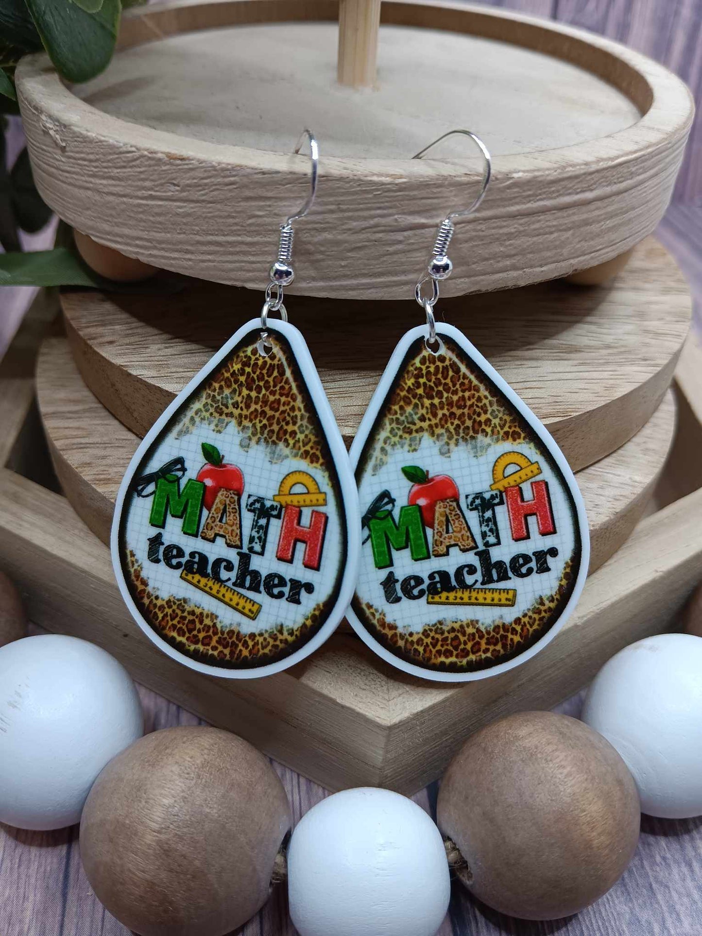 Math Teacher Earrings