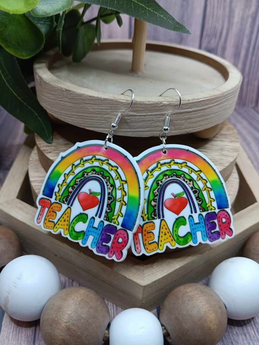 Teacher Rainbow Earrings