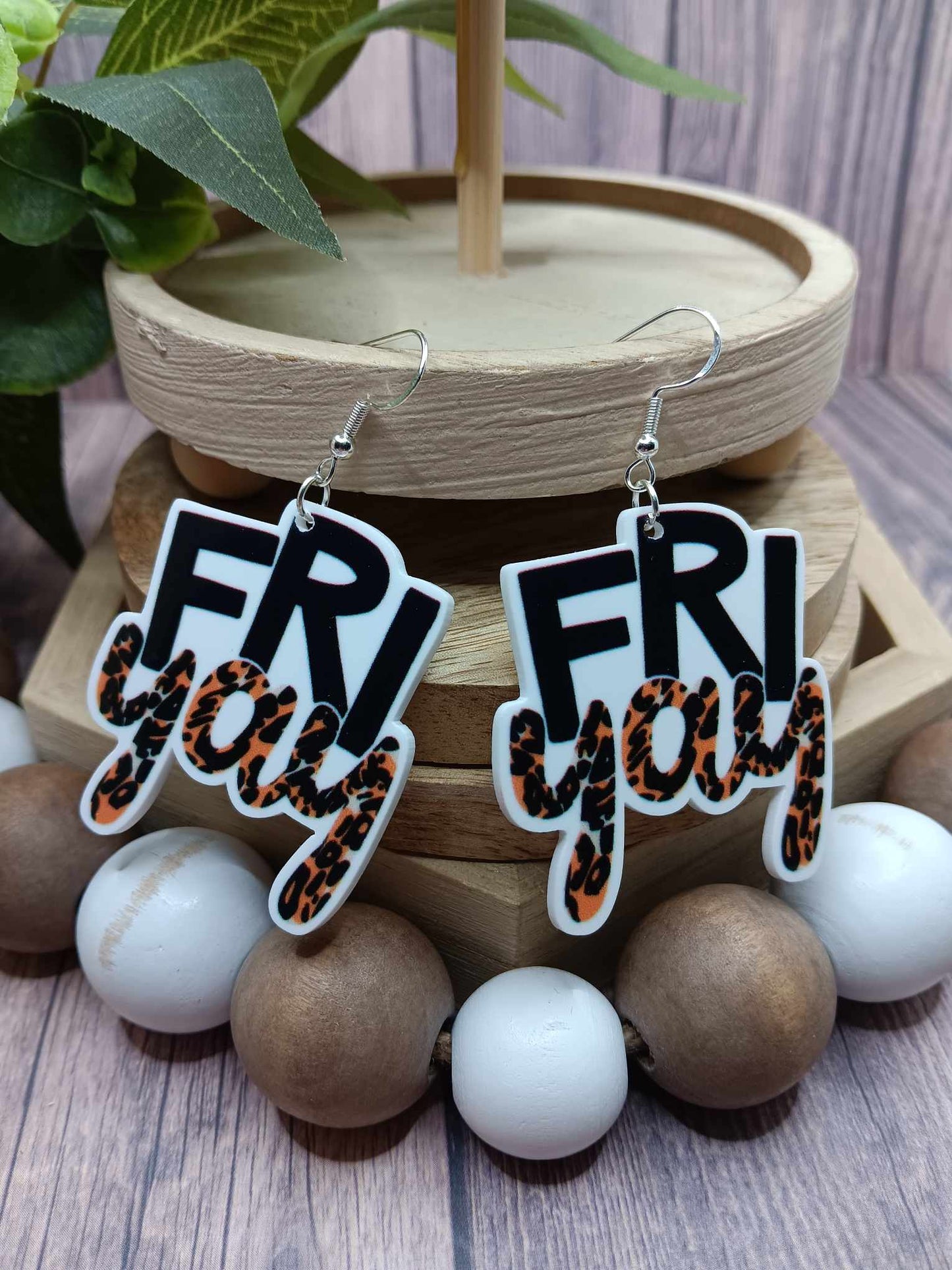 Fri Yay Leopard Earrings