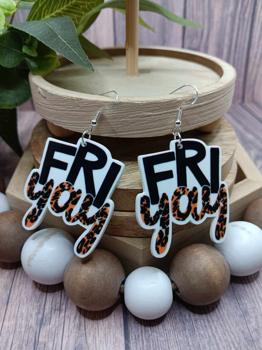 Fri Yay Leopard Earrings