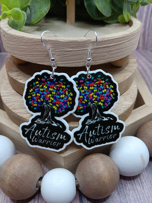 Autism Warrior Earrings