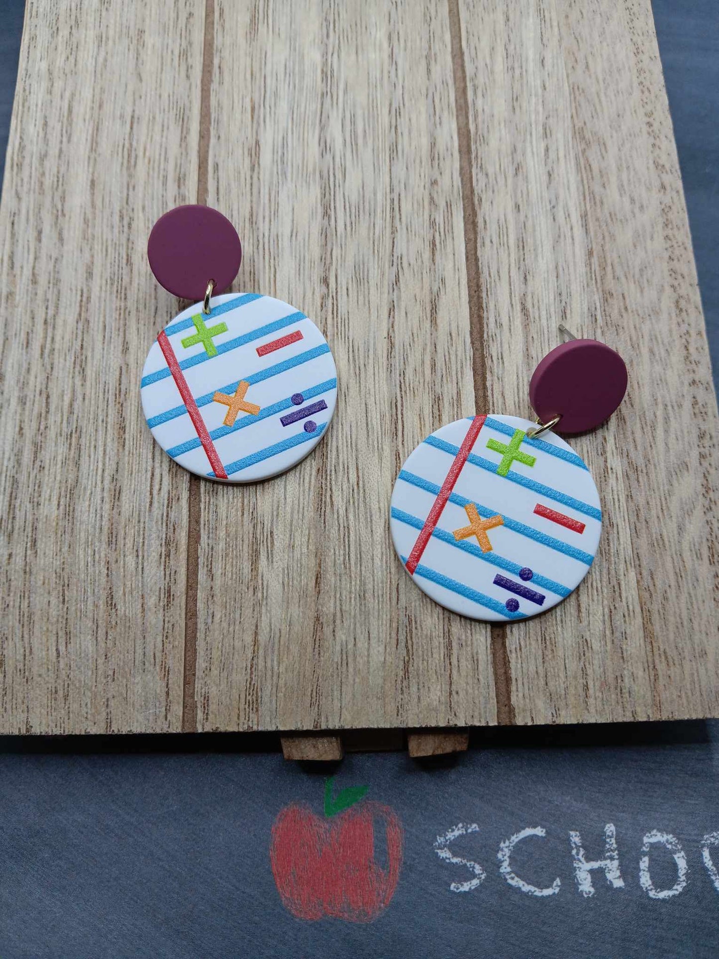 Math Themed Earrings