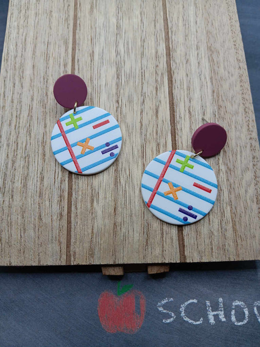 Math Themed Earrings