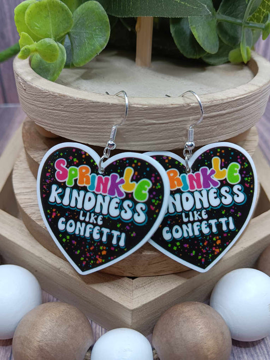 Sprinkle Kindness Like Confetti Earrings