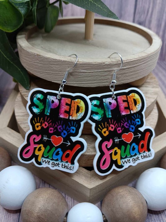 SPED Squad Teacher Earrings