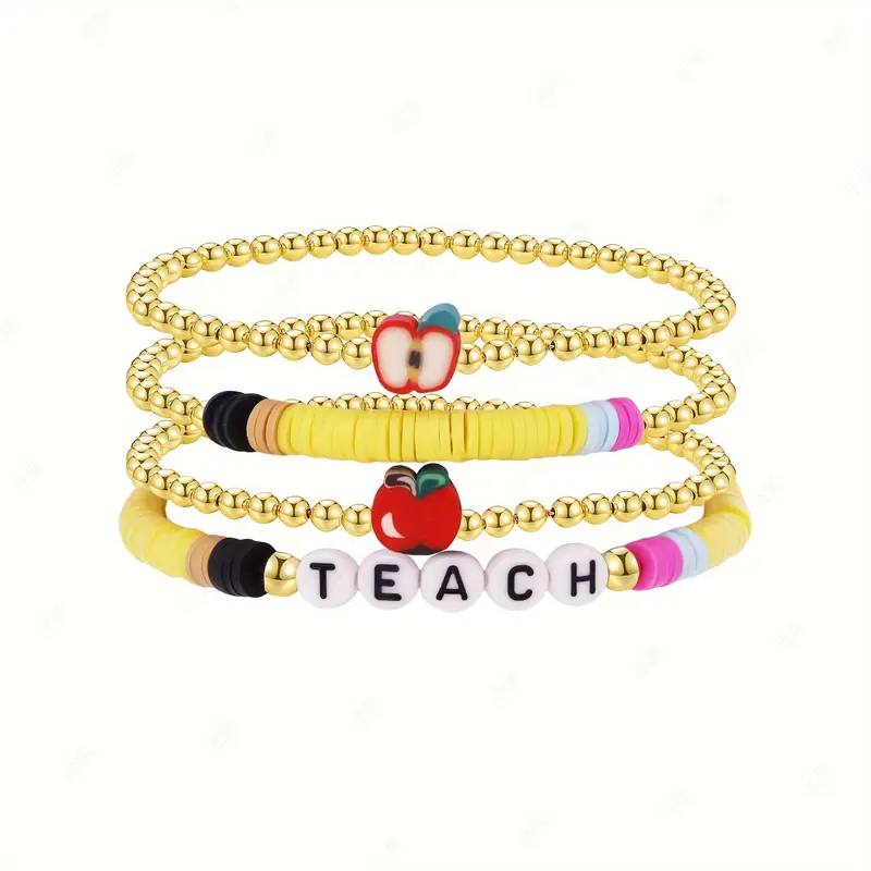 Beaded Teacher Bracelet Set