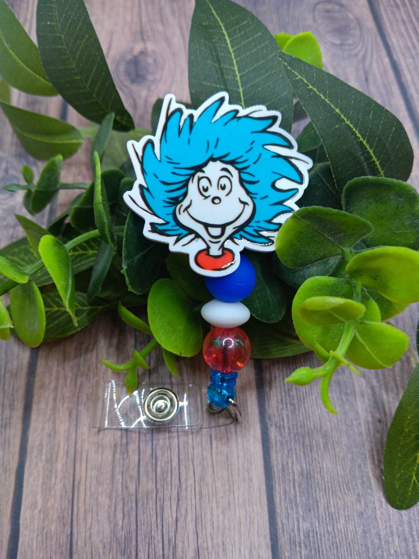 Thing Beaded Badge Reel